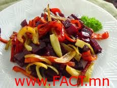 beet and pepper salad
