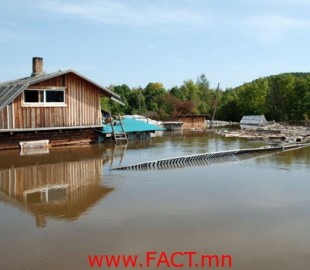 Оросын Алс Дорнодод 1,2 мянган орон сууцны байшин усанд автсан хэвээрээ байна