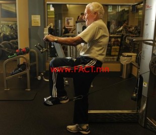 99-year-old working out.