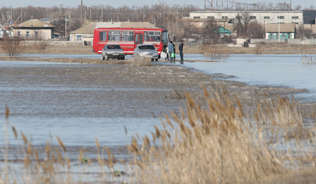 Íàñåëåííûé ïóíêò â Âîëãîãðàäñêîé îáëàñòè â çîíå ïàâîäêà