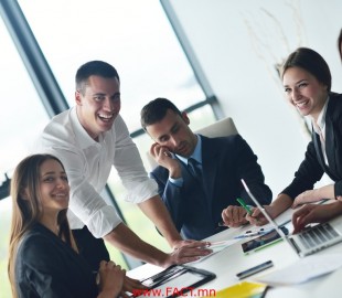 business people in a meeting at office