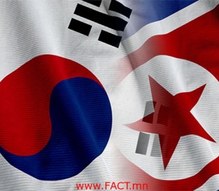 Close up of the North Korean flag, square image