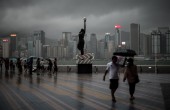 TOPSHOTS-HONG KONG-CHINA-WEATHER-TYPHOON